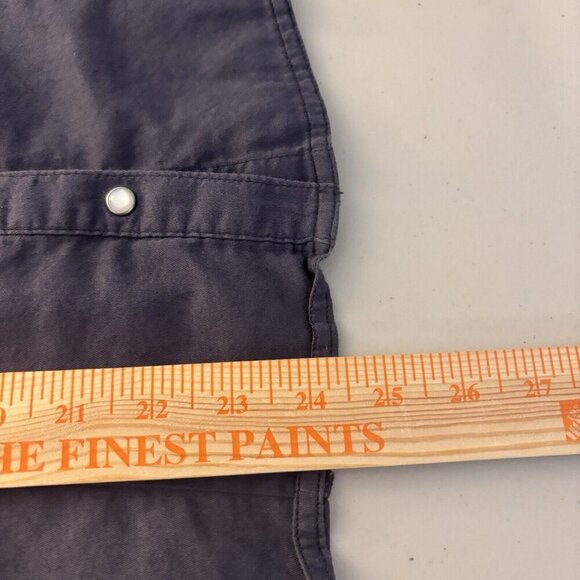 Levis Women's Pearl Snap Embroidered Blue Southwestern Blouse SZ Medium‎ Cowgirl - Picture 12 of 14